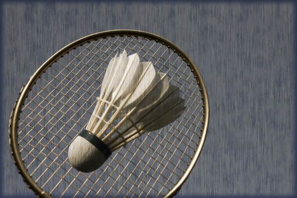 艺术的羽毛球拍图片下载