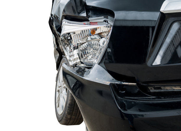 车祸背景孤立白色图片下载