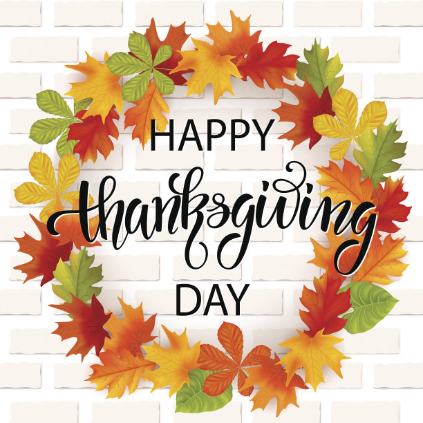 秋天手绘字体。秋叶背景。矢量插图EPS10。图片下载