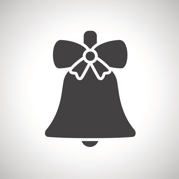 带蝴蝶结的圣诞花环。图片下载