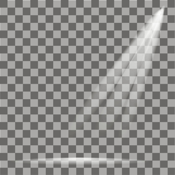 现场照明。冷光的效果。舞台照明聚光灯在透明的背景。矢量插图。图片下载