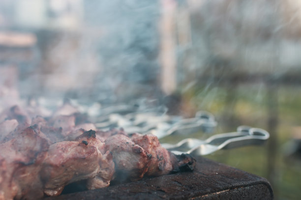 在大自然中烹饪烧烤图片下载