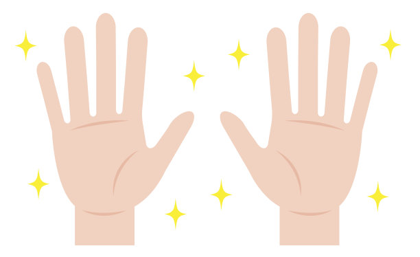 干净的手打开。手部卫生。卫生保健的概念。图片下载