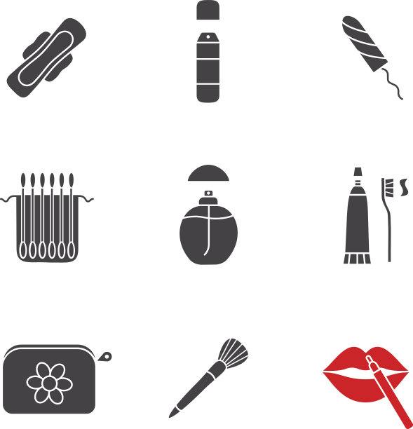 化妆品配件图标图片下载