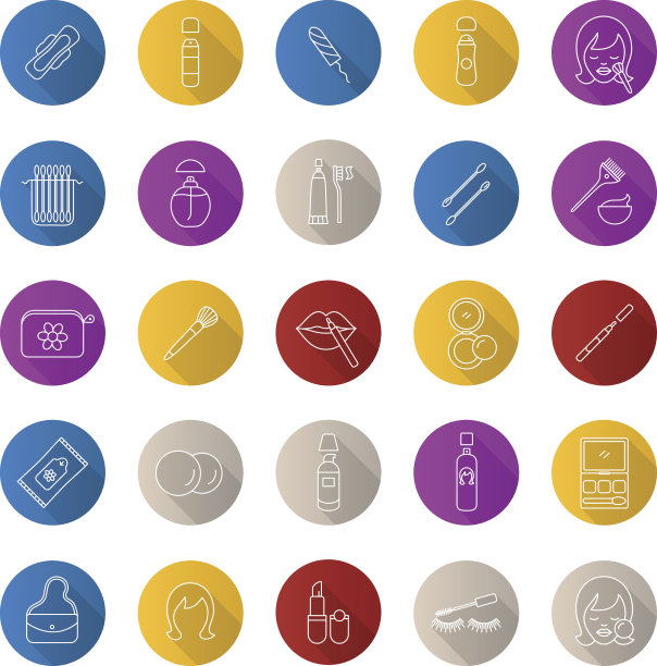 化妆品配件图标图片下载