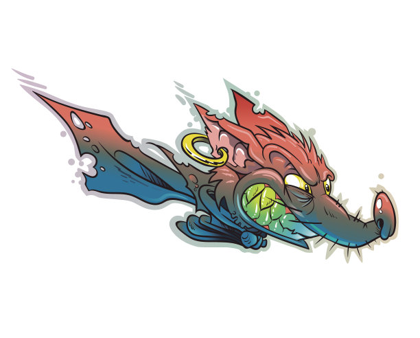 戴耳环的狐狸头像。宠物。图片下载