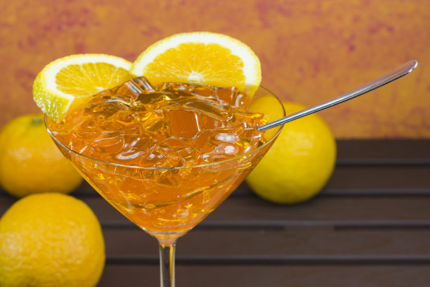 橙色的果冻素材图片