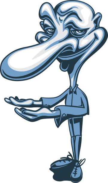 卡通漫画人物指示呈现显示礼貌专业后你图片下载