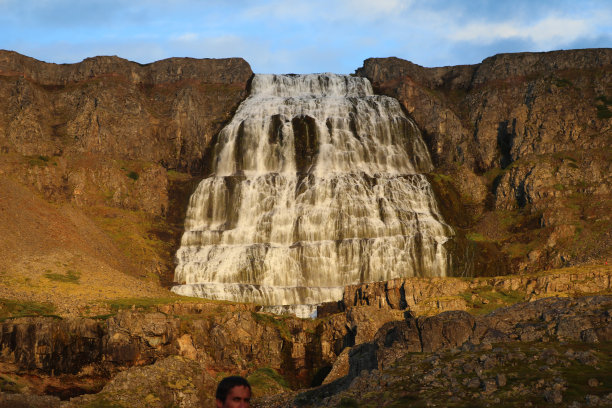 瀑布的Dynjandi图片下载