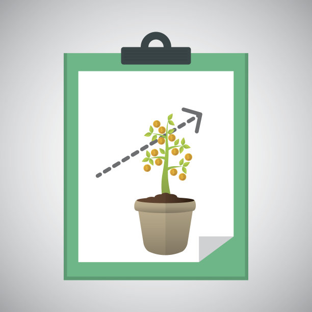 平面插图的利润设计，可编辑矢量图片下载