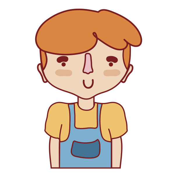 穿着和发型的可爱男孩图片下载