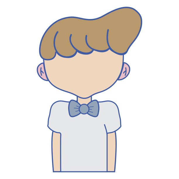 穿着和发型的可爱男孩图片下载