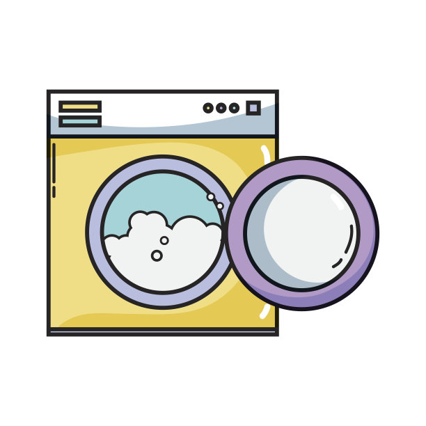 漂亮的烘干机技术来清洗衣服图片下载