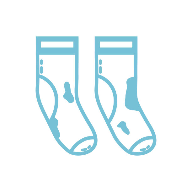 线条脏袜子风格设计图标图片下载