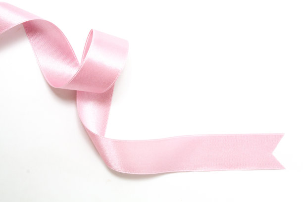 粉红色丝带蝴蝶结孤立在白色背景上图片下载