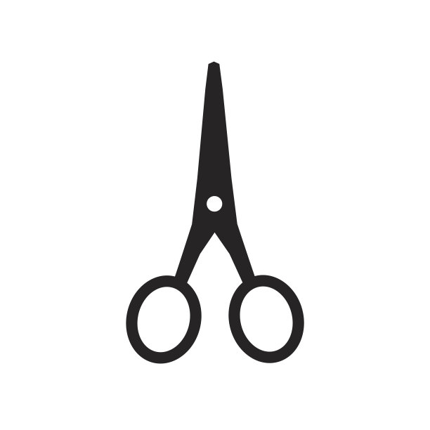 黑色的剪刀图标图片下载