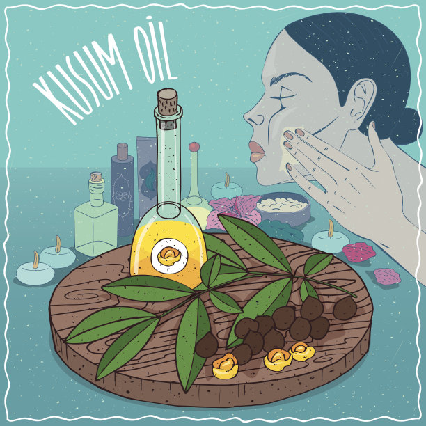 用于皮肤护理的库姆油图片下载