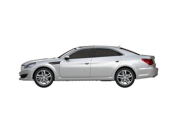 立体现代灰色轿车图片下载