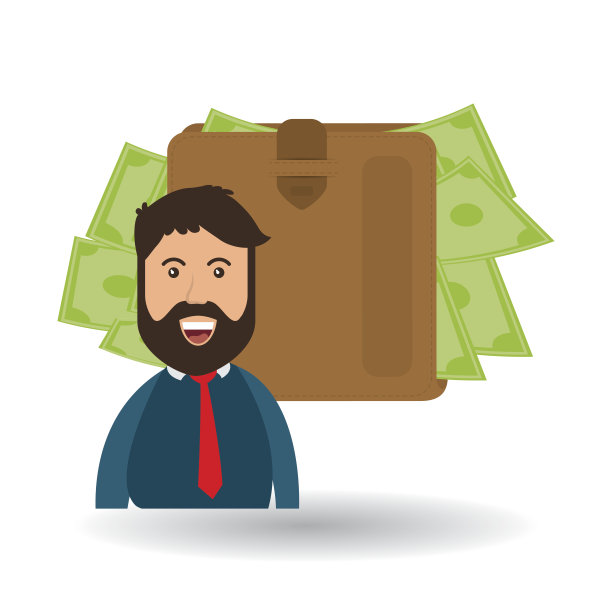 钱的设计。业务图标。金融产品的概念图片下载