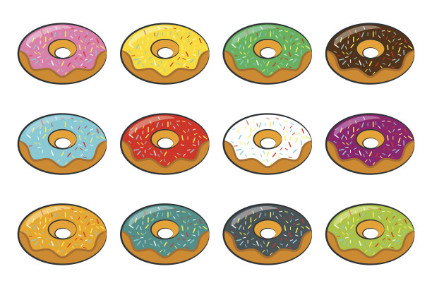 卡通甜甜圈图片下载