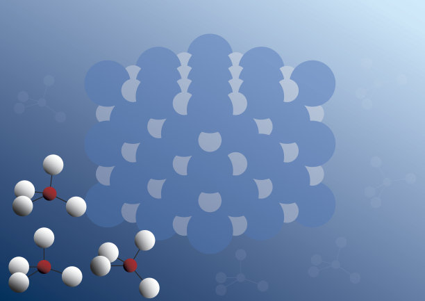晶体结构，背景化学键合。用于背景图片有关科学、化学、粒子和分子的连接。图片下载