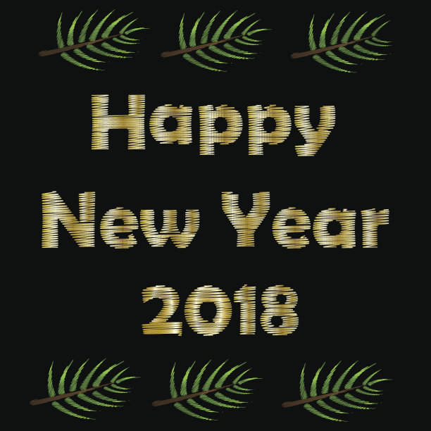 恭喜程式化的刺绣。图片下载