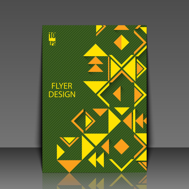抽象背景与几何民族图案。带有抽象背景的模板传单。Eps10矢量图图片下载