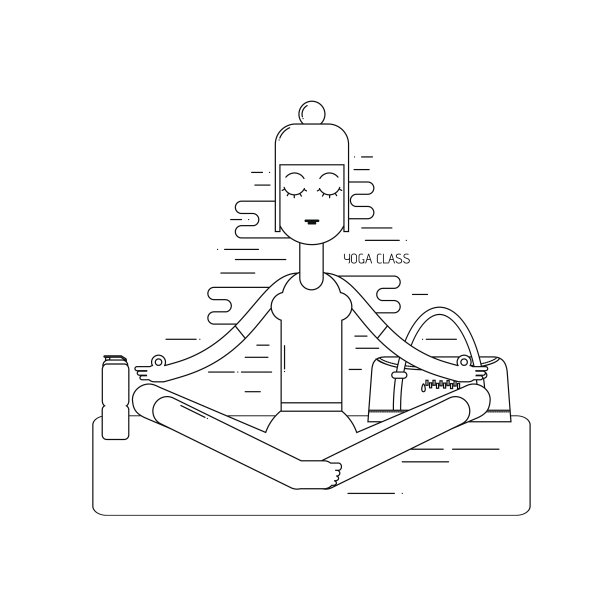 女人练习瑜伽。女孩莲花坐姿。冥想的女人。图片下载