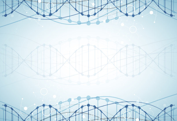 科学模板，DNA分子背景。图片下载