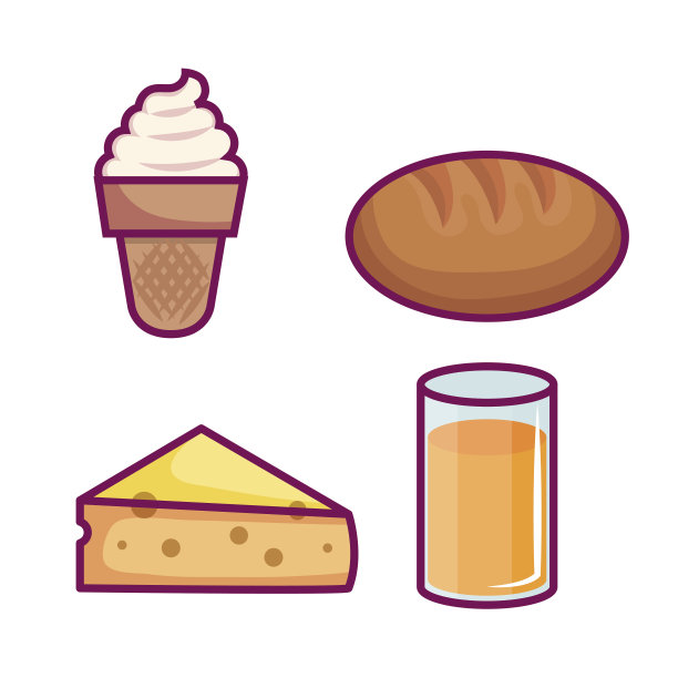 卡哇伊早餐设计图片下载