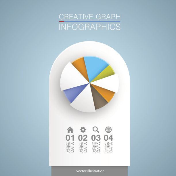 饼图艺术信息数据。图片下载