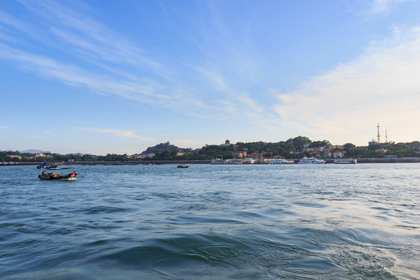厦门鼓浪屿全岛全景素材图片