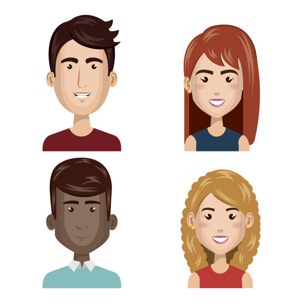 年轻人设置了虚拟形象图片下载