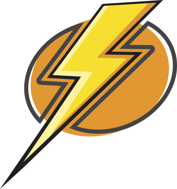 闪电螺栓图标-插图图片下载