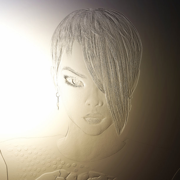 数字3D插图的女性救济图片下载