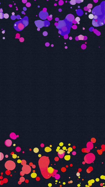 抽象彩色水彩飞溅框架图片下载