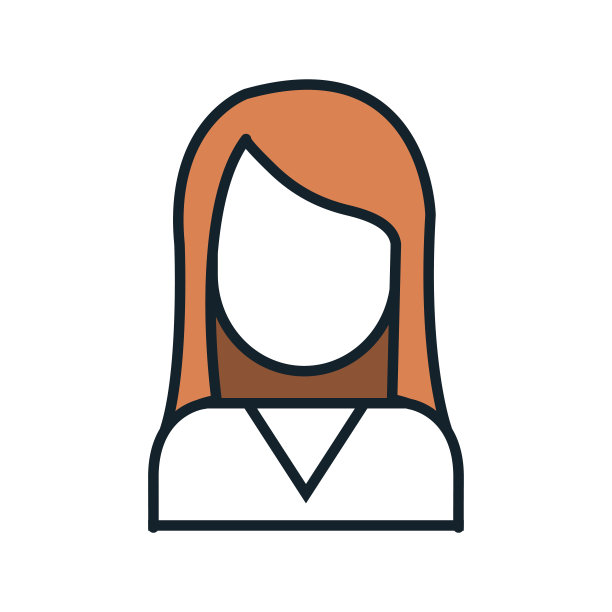 女商人化身孤立图标图片下载