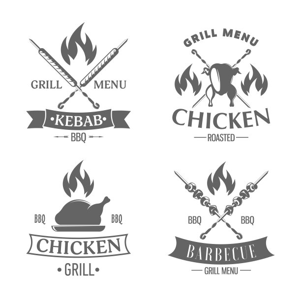 徽标烤鸡架图片下载