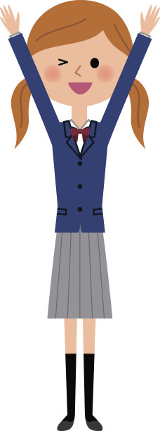 女学生举手图片下载