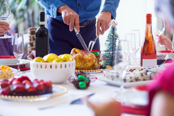 烤感恩节火鸡图片下载