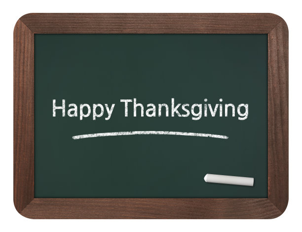 感恩节快乐-商业黑板背景图片下载