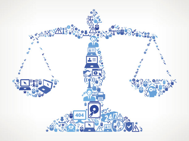 公正平衡技术支持矢量图标模式图片下载