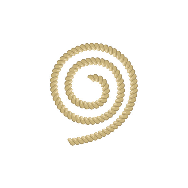 扁平式卡通螺旋船绳片图片下载