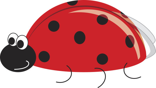 可爱的小红瓢虫带着斑点图片下载