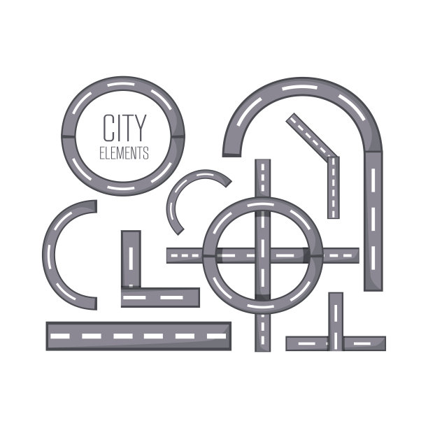 城市元素设计图片下载