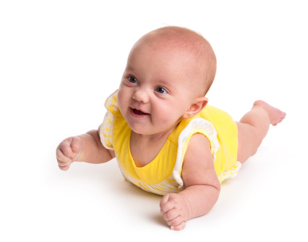 可爱的婴儿孤立在白色的背景图片下载