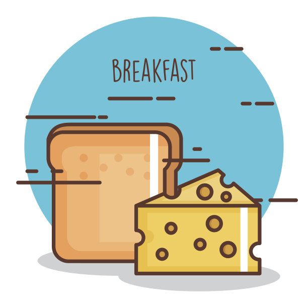 美味的奶酪和面包图片下载