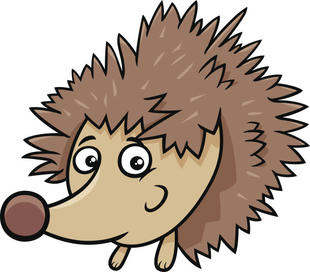 卡通刺猬动物角色图片下载