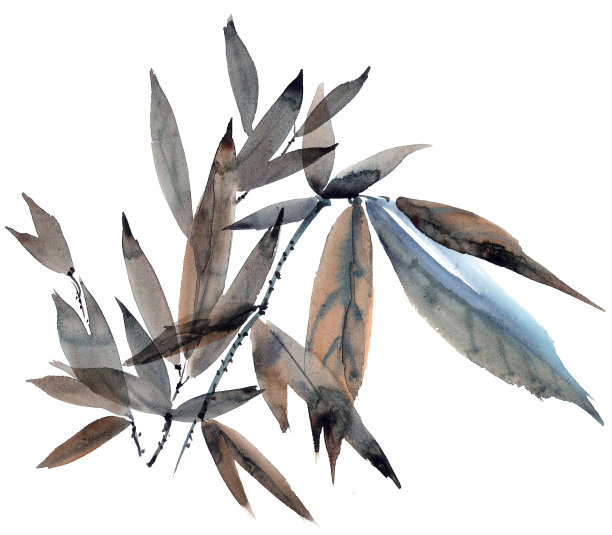 水墨插画素材ID：310244874