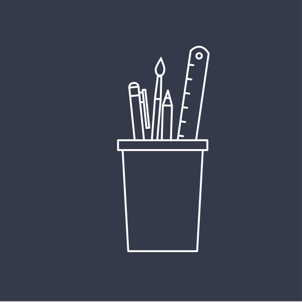 矢量办公用品图标图片下载